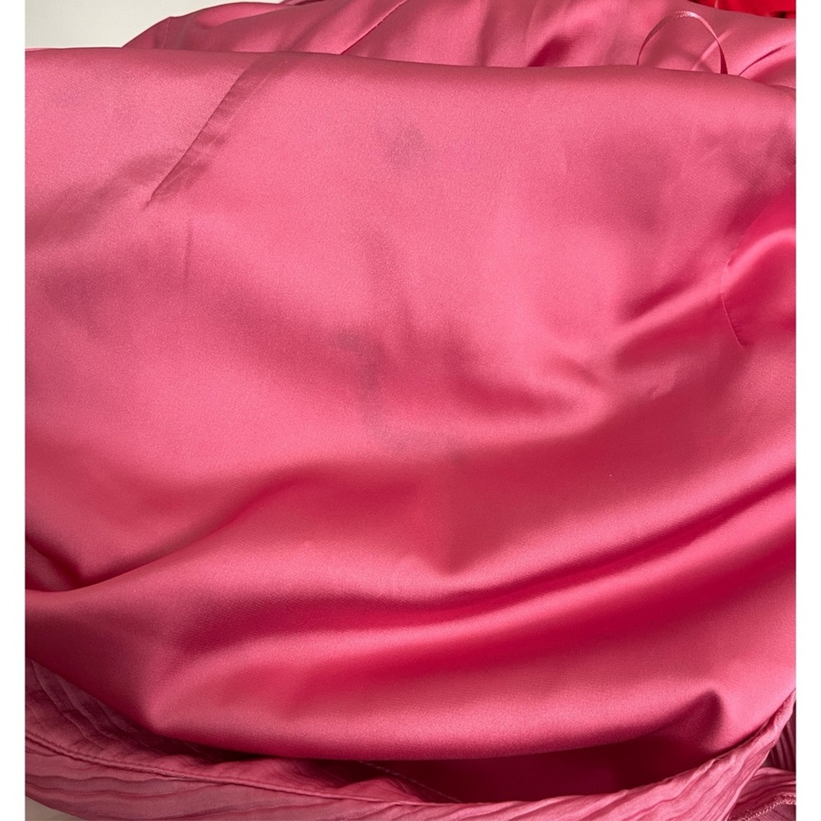 Cult Gaia Wonder Pleated Off The Shoulder Ruched Draped Pink Mini Dress Sz 2 — image 8 of 8